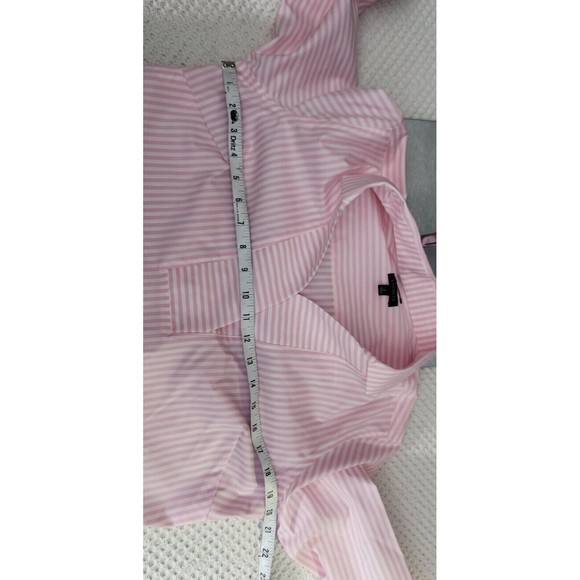 Talbots Button Up Wrinkle Resistant Shirt Womens‎ Sz 2 Pink Striped Top NWOT - Picture 6 of 10